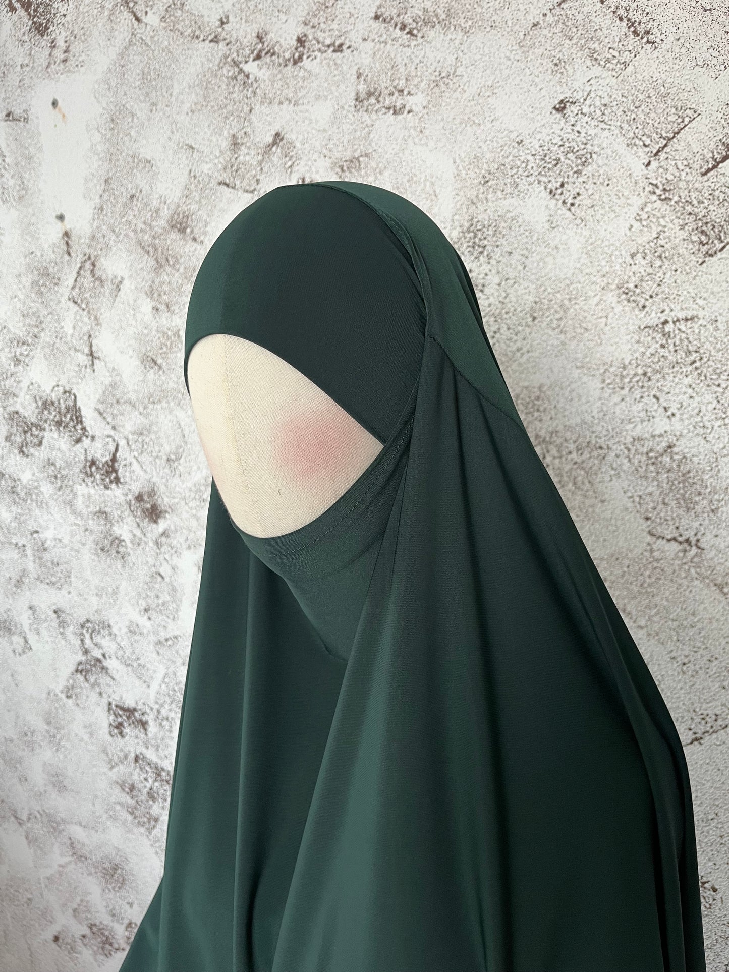 Jersey Khimar midi tannengrün