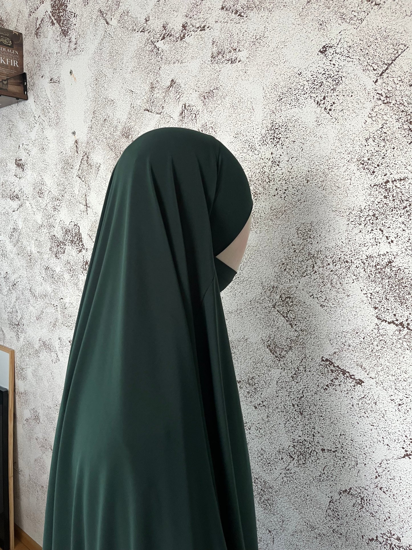 Jersey Khimar midi tannengrün