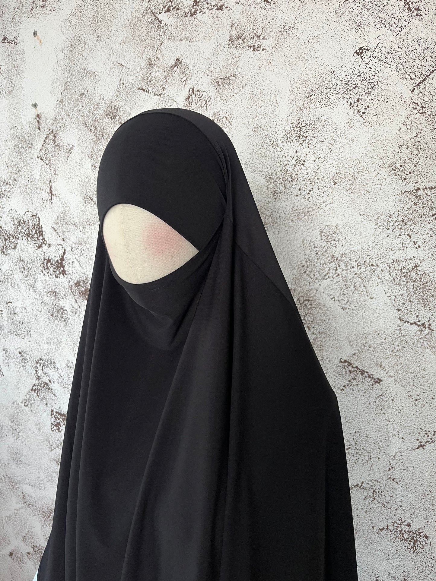Jersey Khimar midi schwarz
