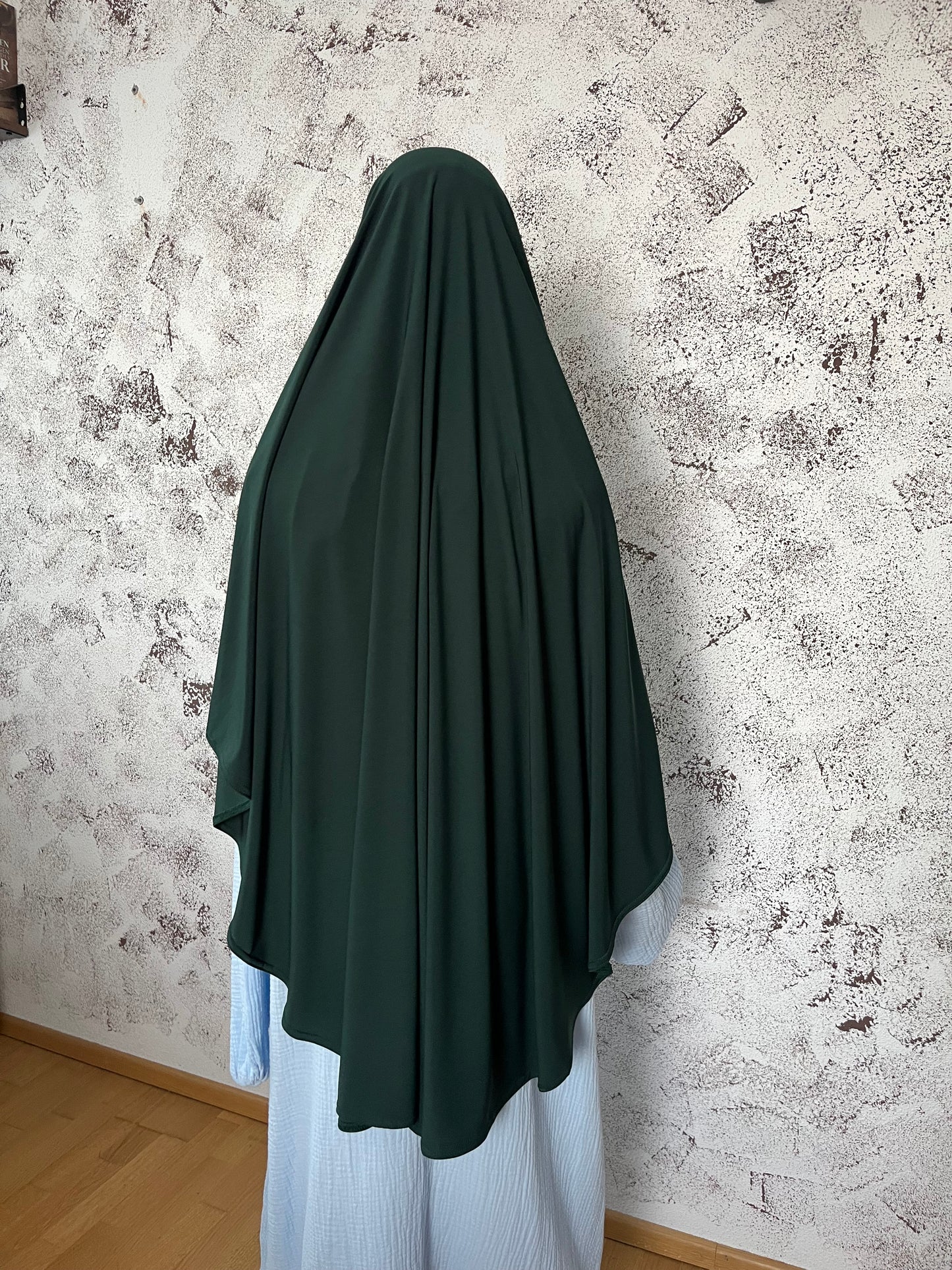 Jersey Khimar midi tannengrün