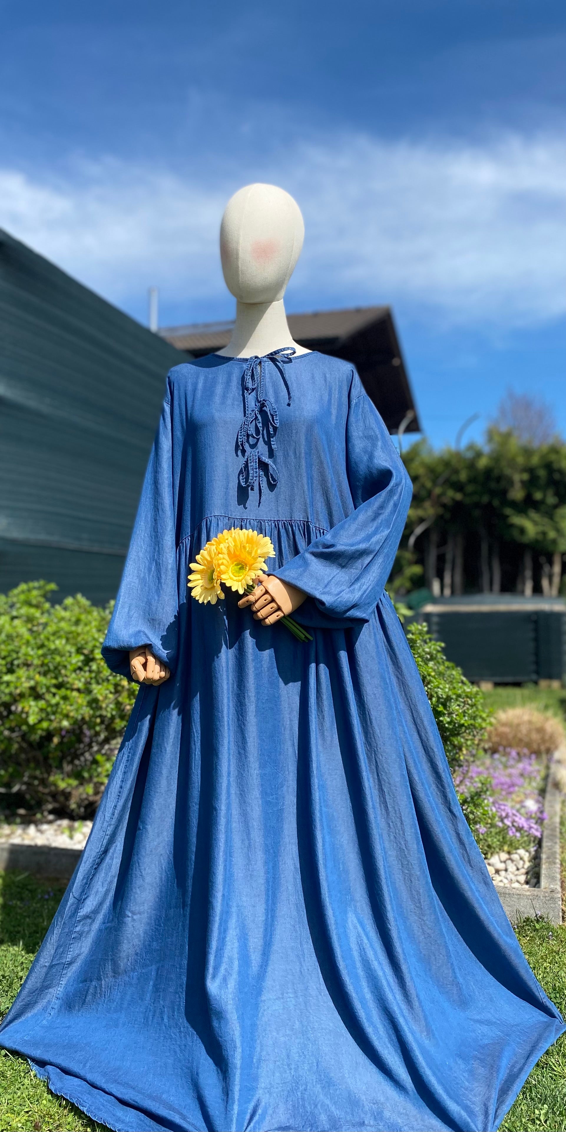 Cotton Abaya Denim