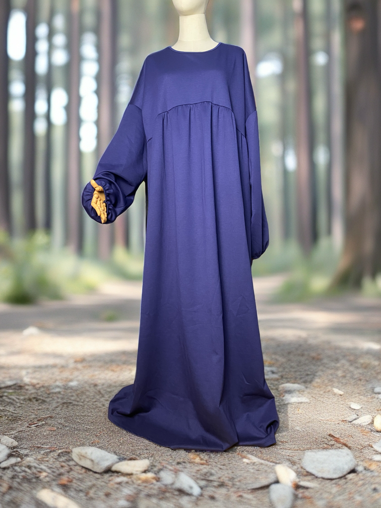 Herbstabaya 1,50m marinenblau