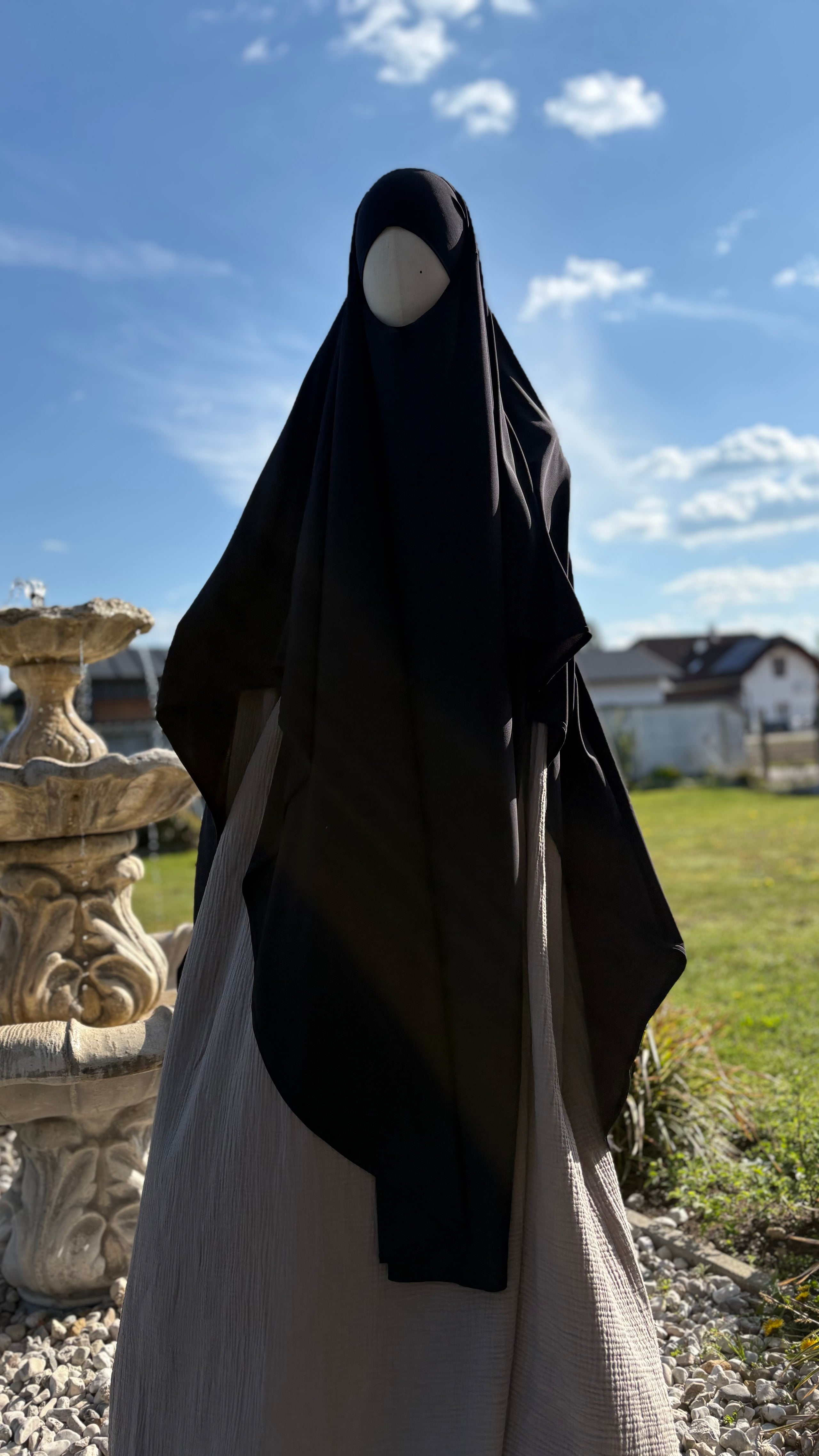 XXL Khimar Amira (schwarz)