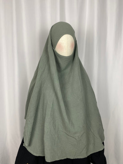 Khimar Baumwolle Pistazie