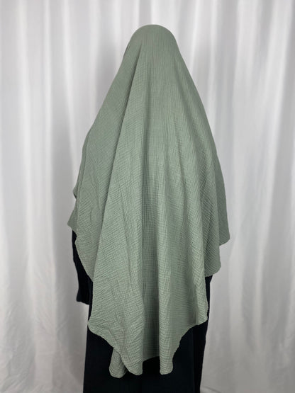 Khimar Baumwolle Pistazie