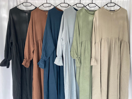 Musselin Abaya Stillfunktion 1,45m