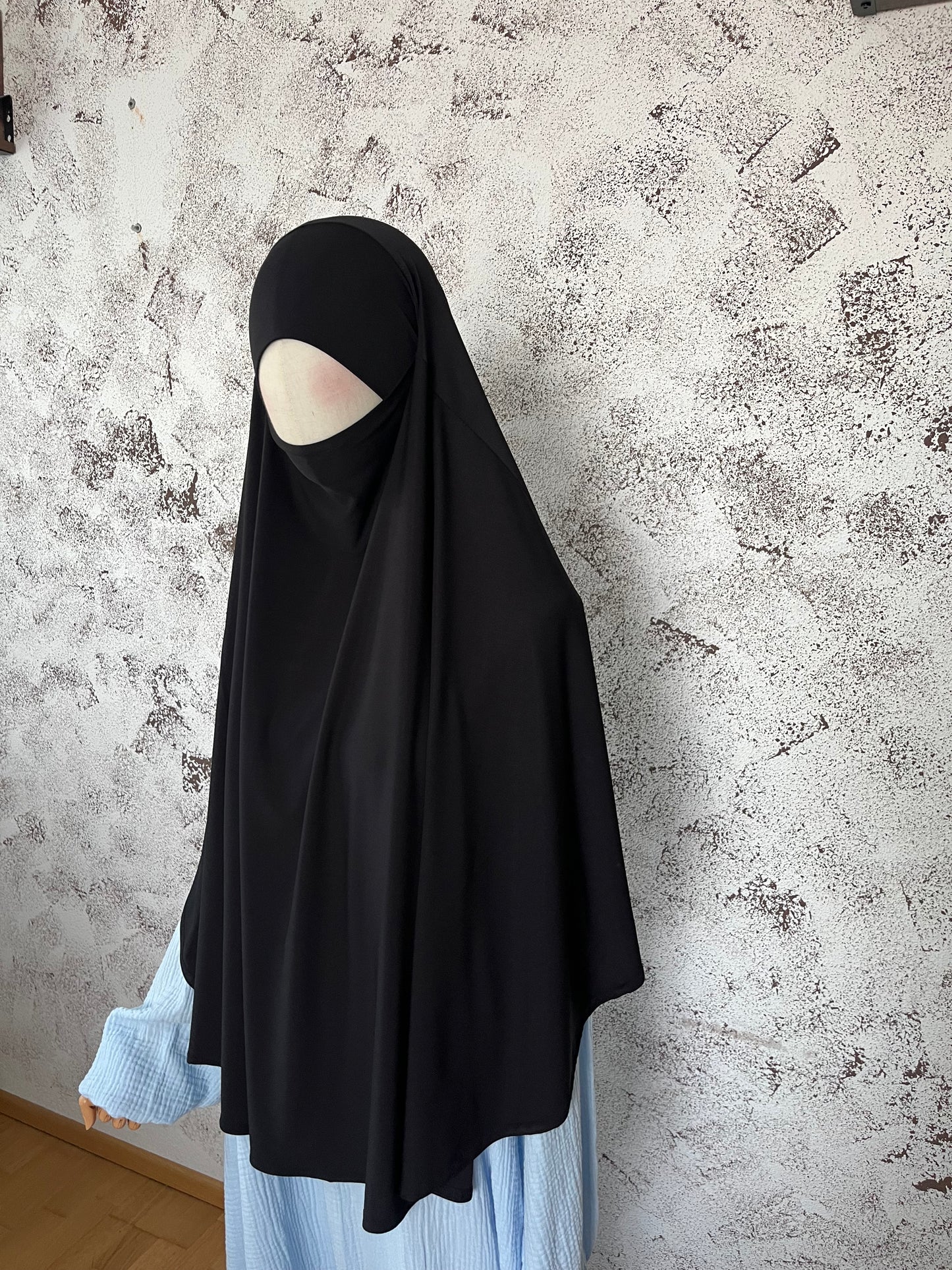 Jersey Khimar midi schwarz