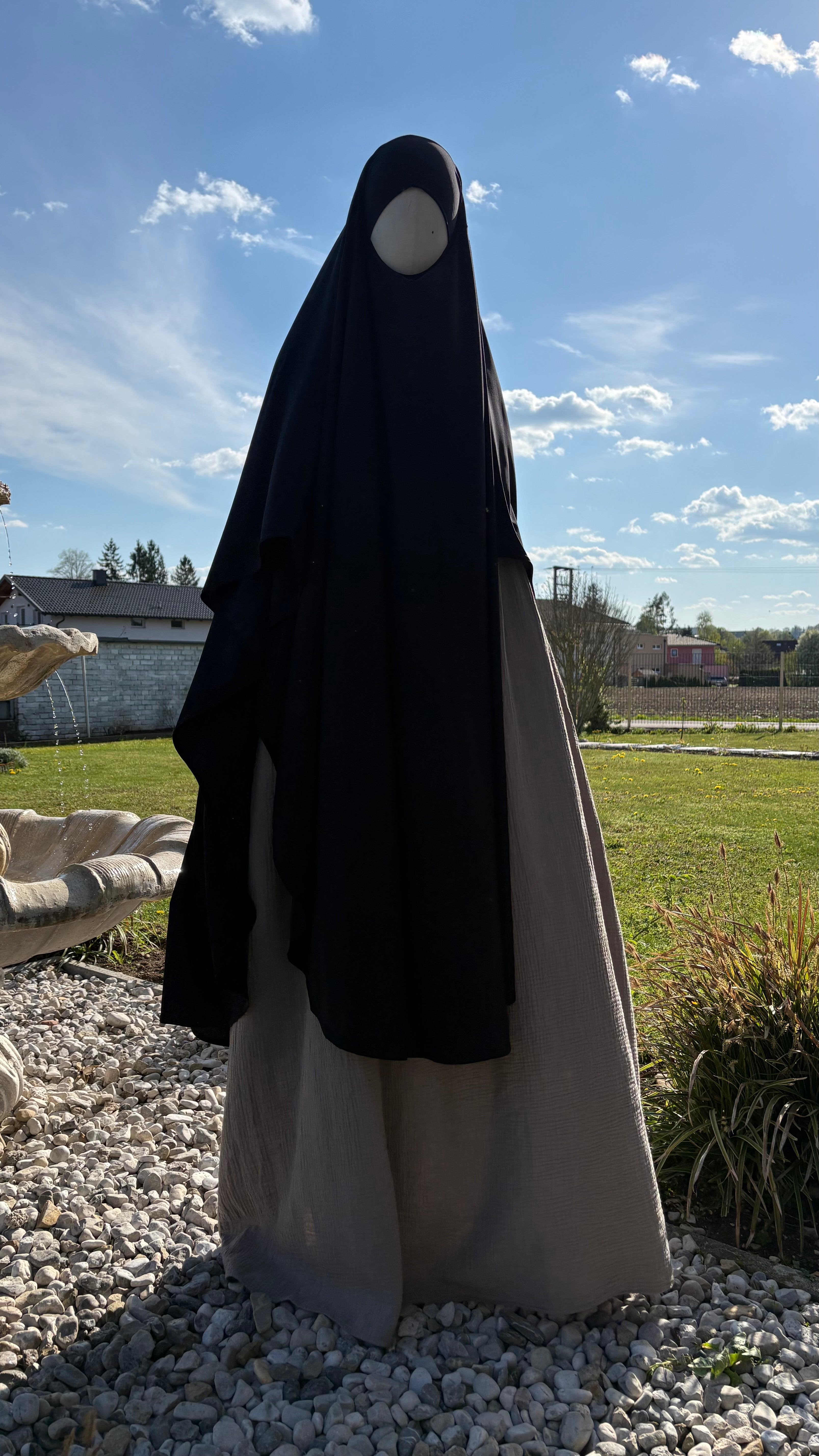 XXL Khimar Amira (schwarz)