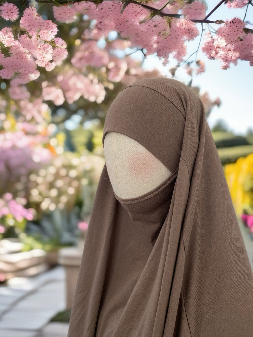 Jersey Cotton Khimar (taupe)