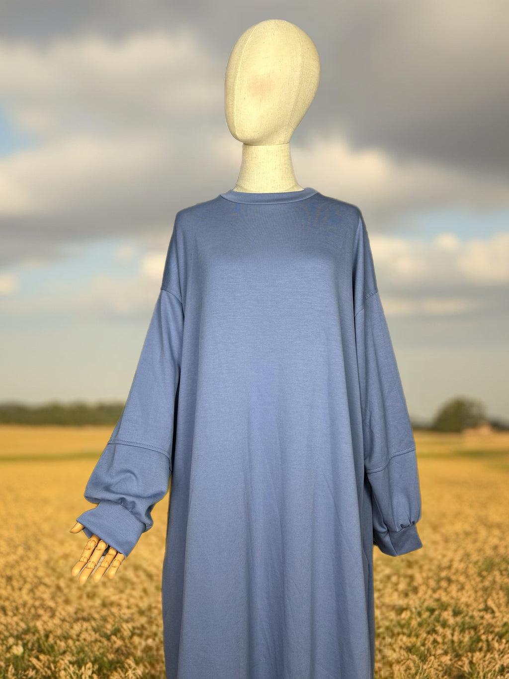 Sweatabaya 1,40m jeanblau