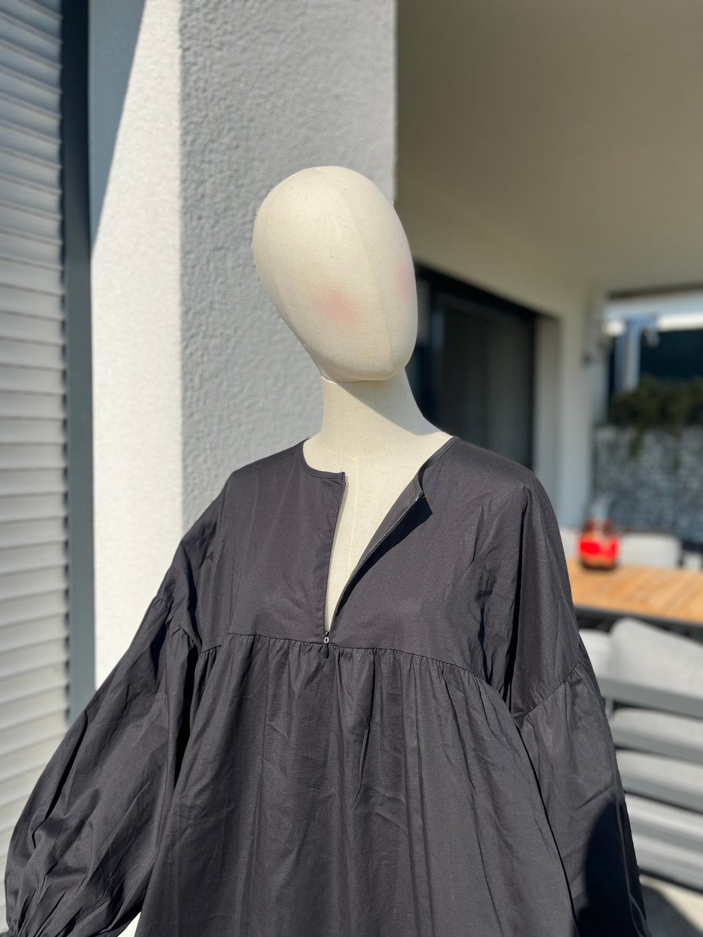 Abaya Popeline (schwarz)