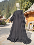 Abaya Popeline (schwarz)