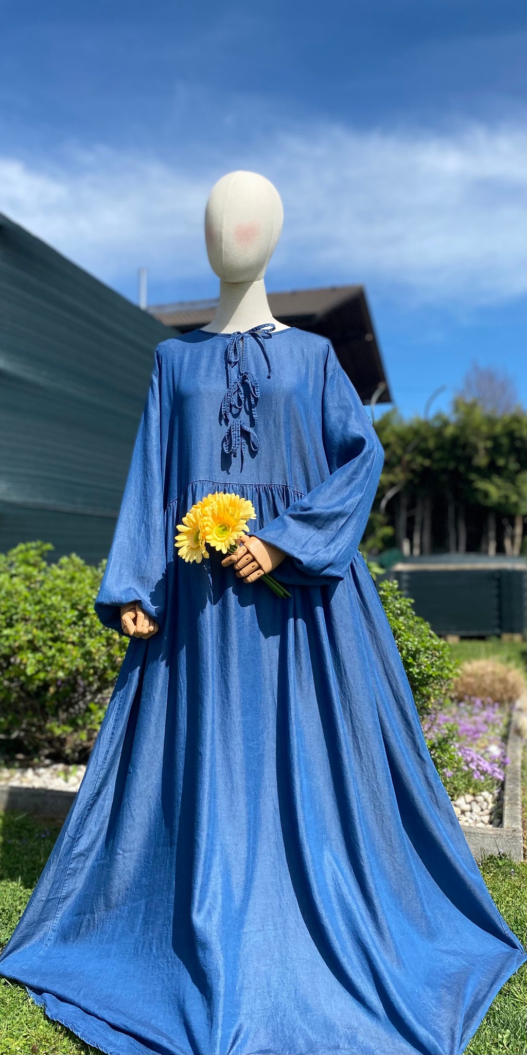 Cotton Abaya Denim