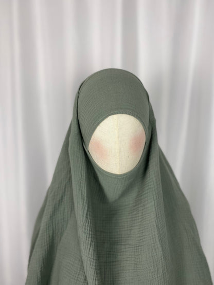 Khimar Baumwolle Pistazie