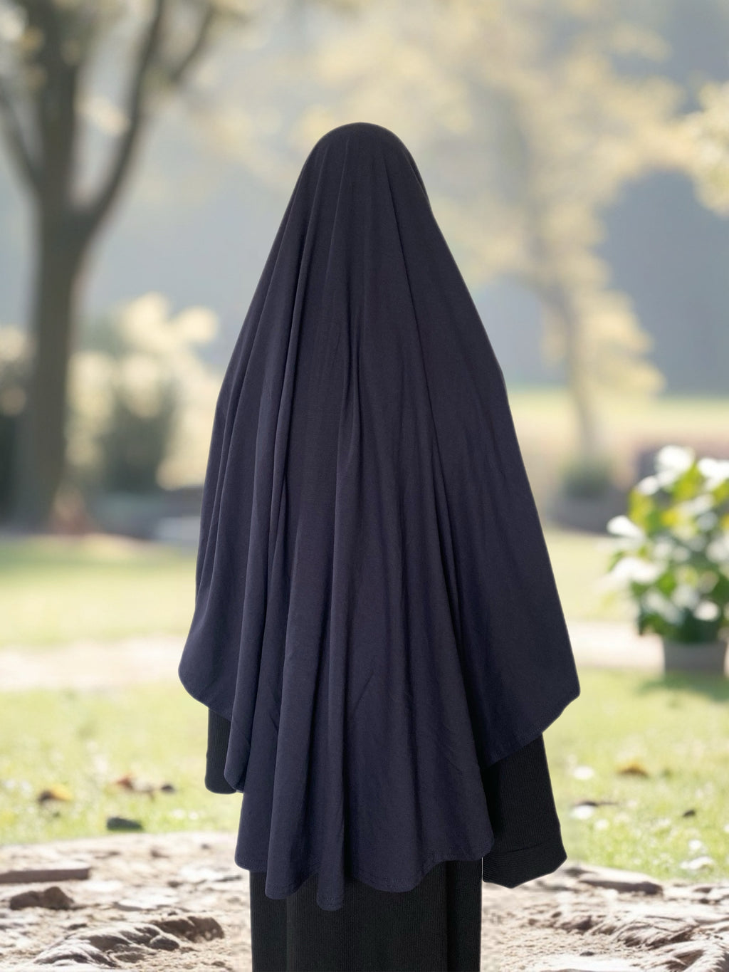 Jersey Cotton Khimar (marinenblau)