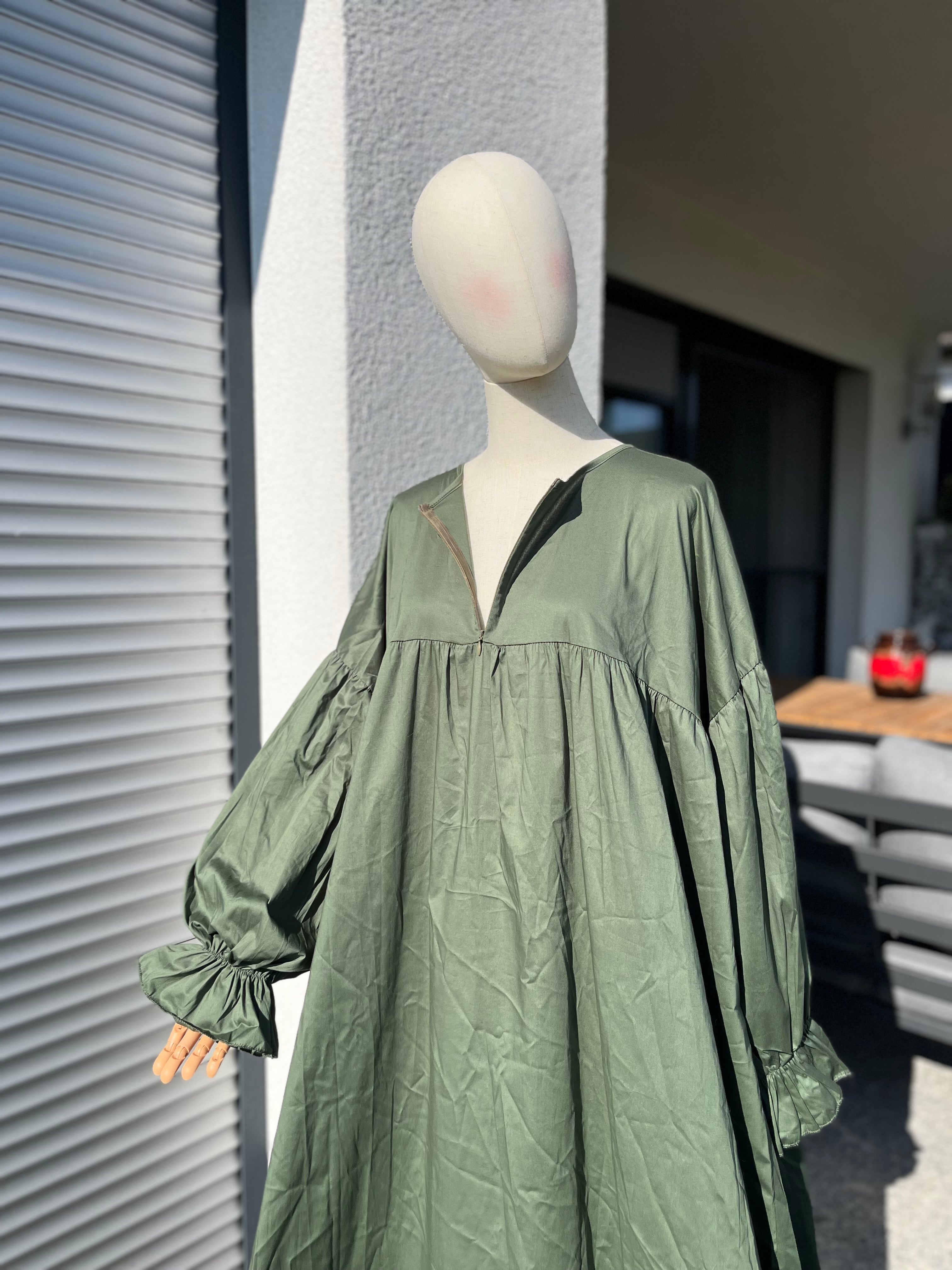 Abaya Popeline (kaki)