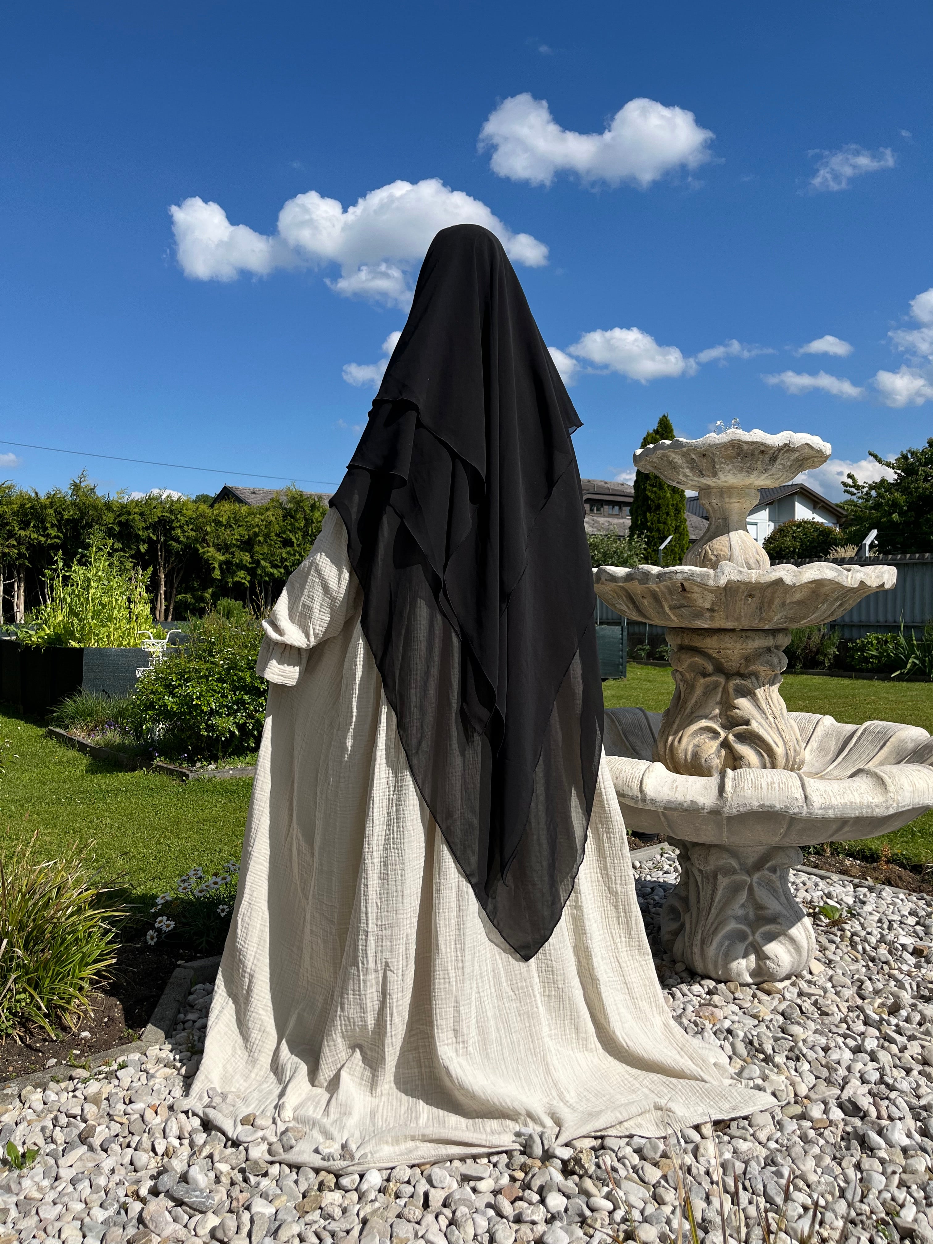 XXL Khimar Dreilagig