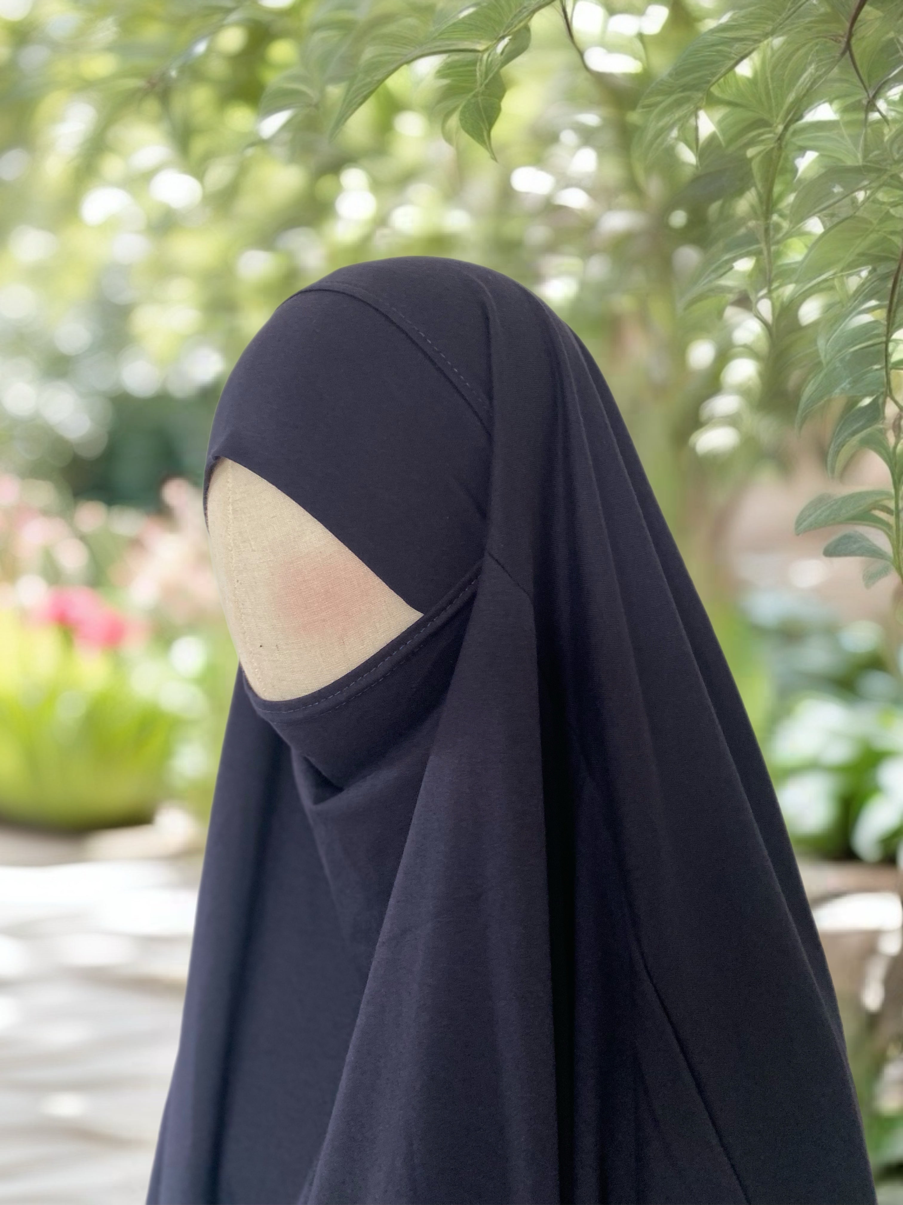 Jersey Cotton Khimar (marinenblau)