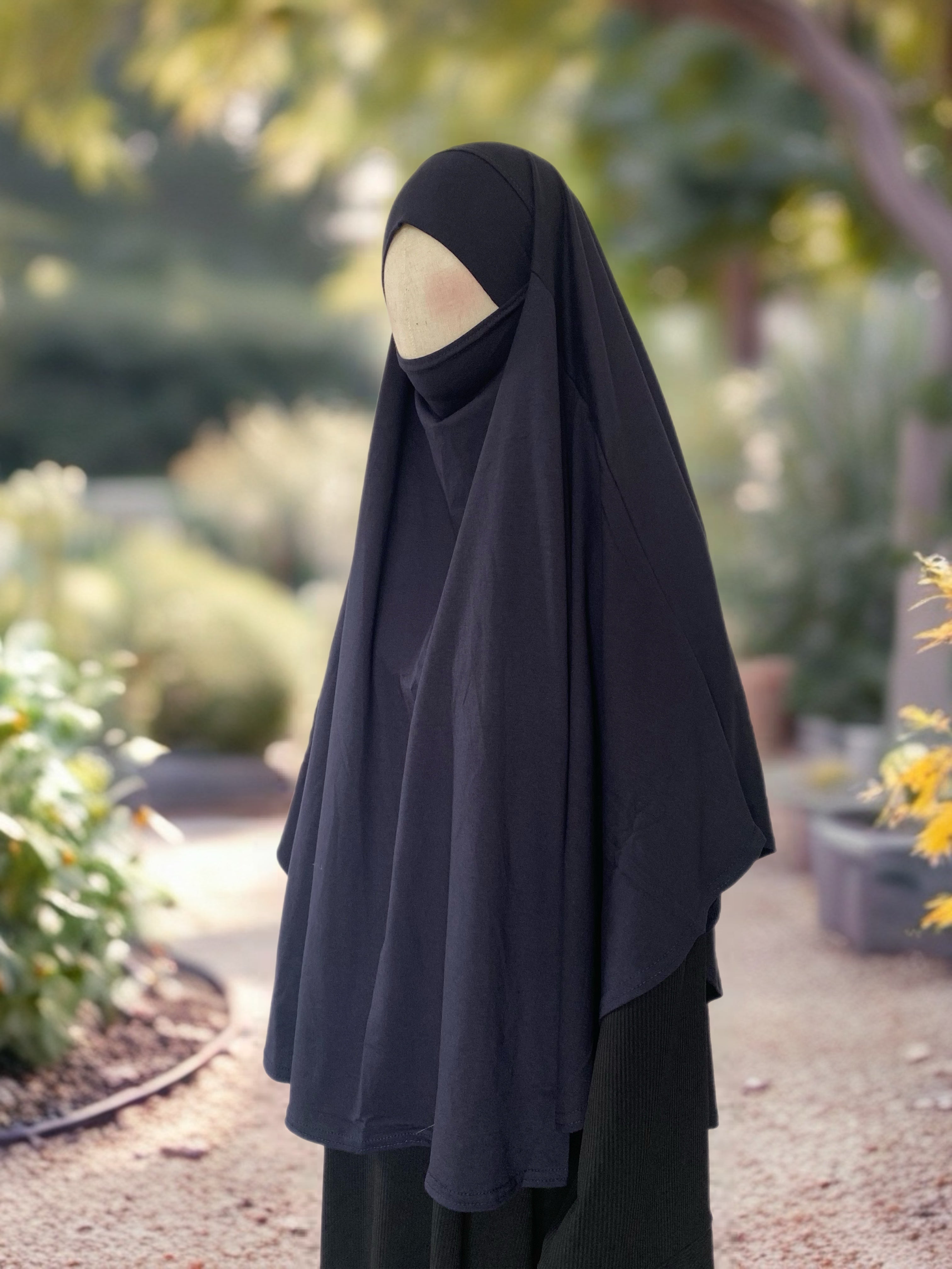 Jersey Cotton Khimar (marinenblau)