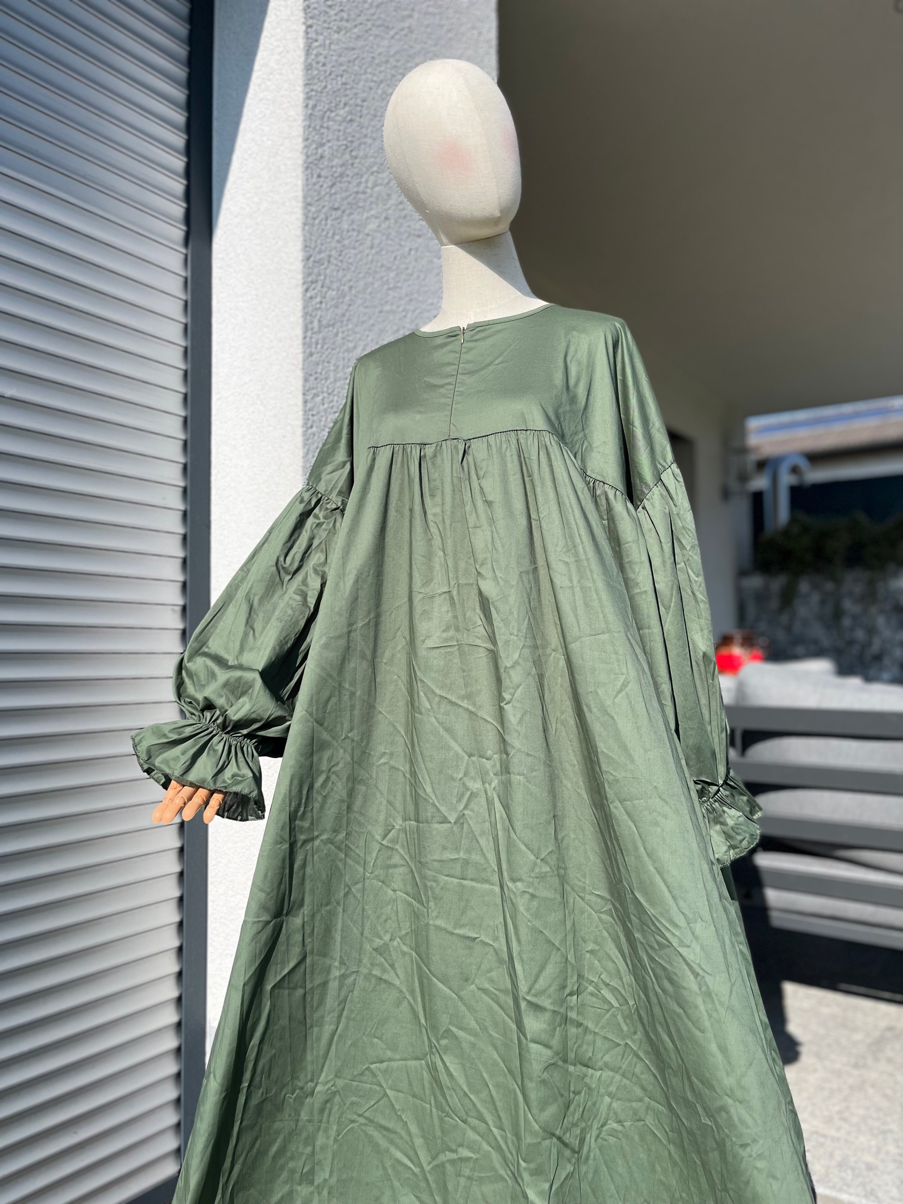 Abaya Popeline (kaki)